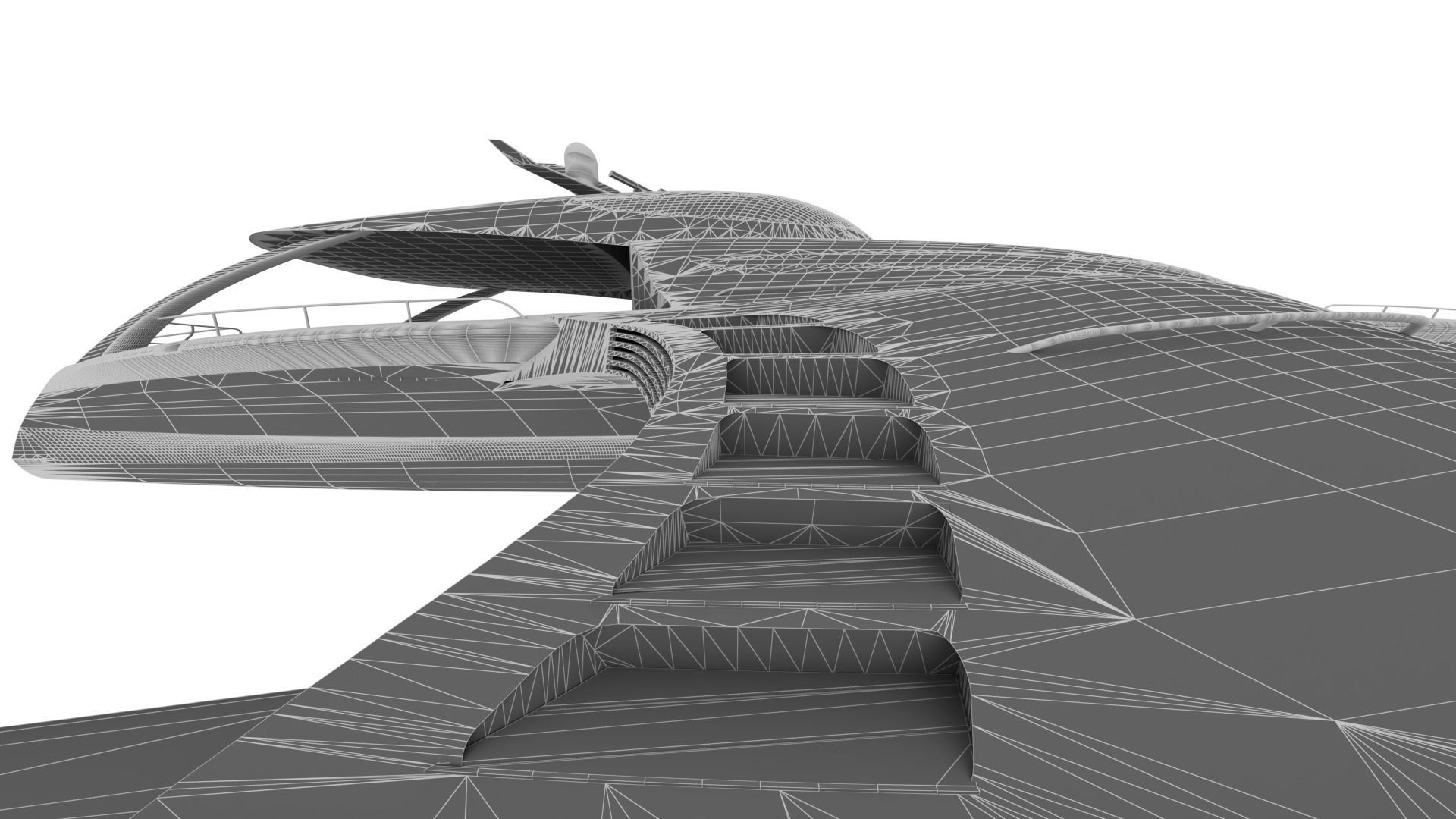 NEW EXCLUSIVE YACHT Low-poly 3D model_6