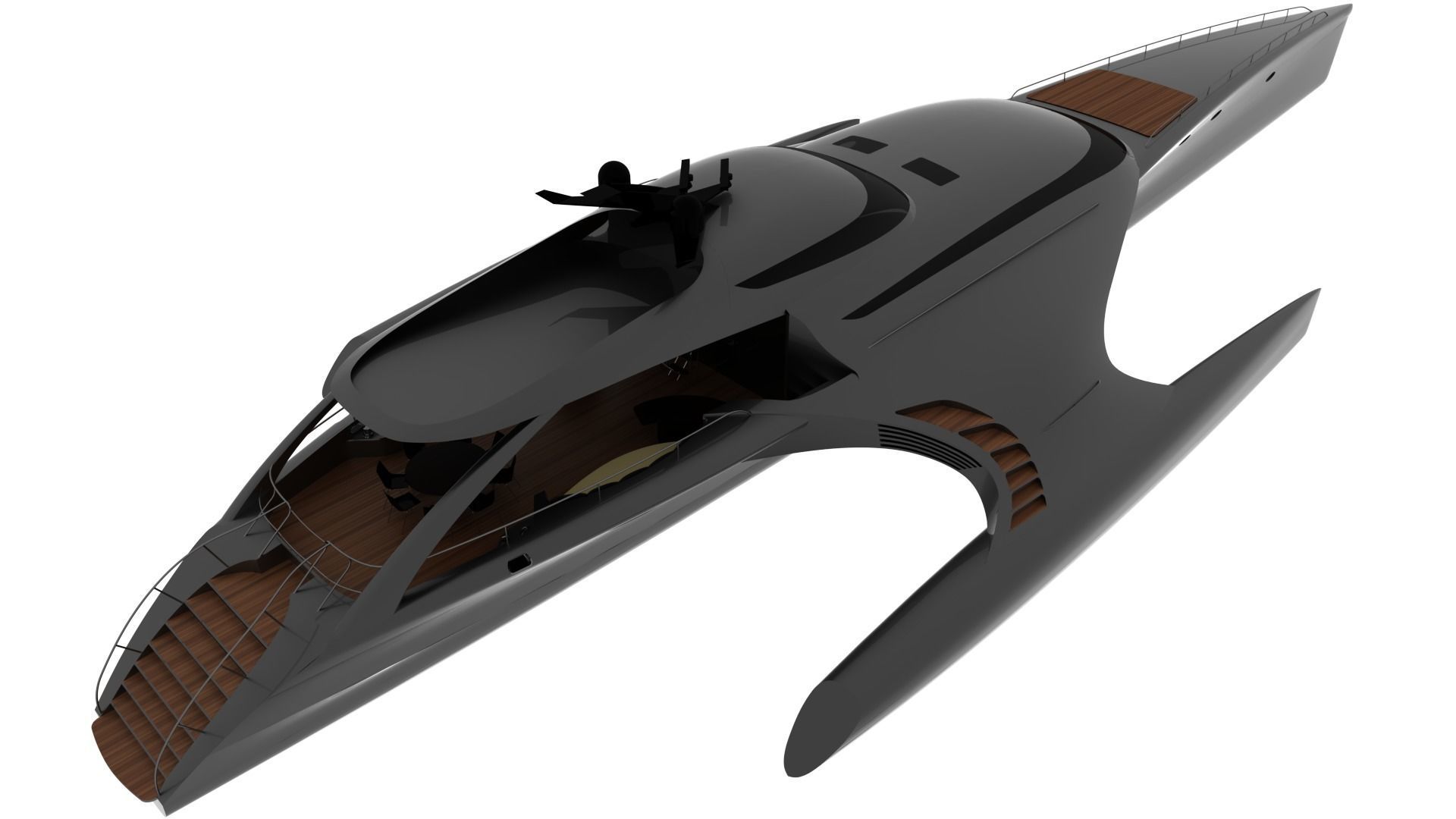 NEW EXCLUSIVE YACHT Low-poly 3D model_4