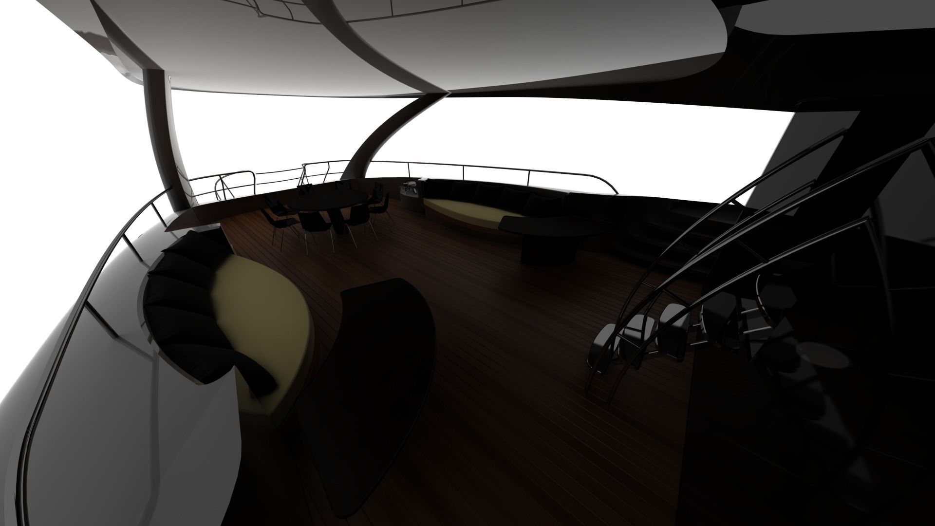 NEW EXCLUSIVE YACHT Low-poly 3D model_13