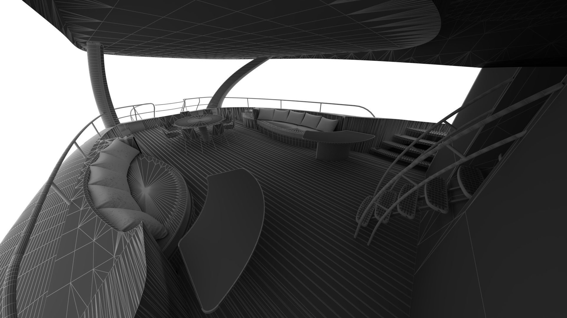 NEW EXCLUSIVE YACHT Low-poly 3D model_14