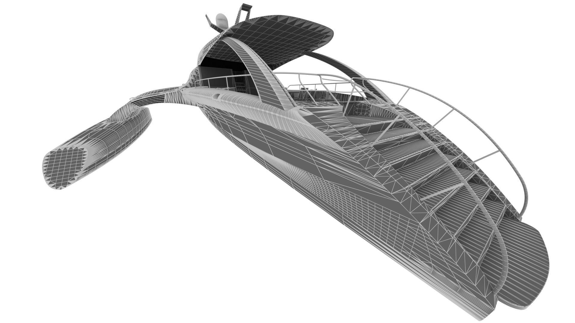 NEW EXCLUSIVE YACHT Low-poly 3D model_37