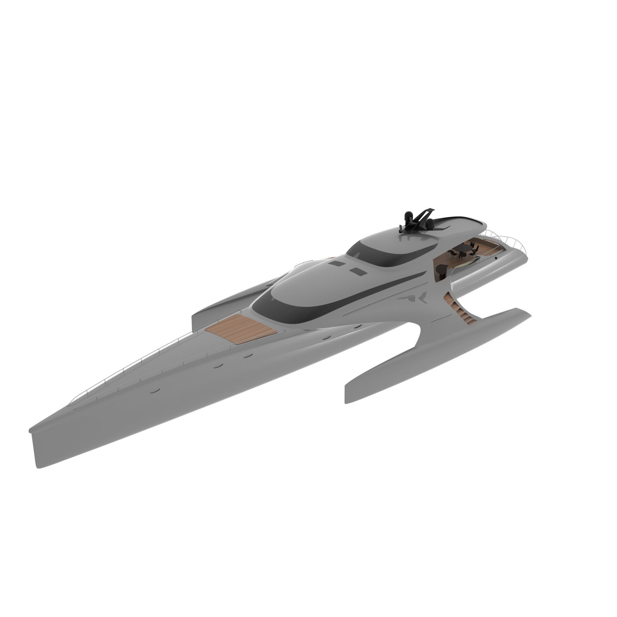 NEW EXCLUSIVE YACHT Low-poly 3D model_38