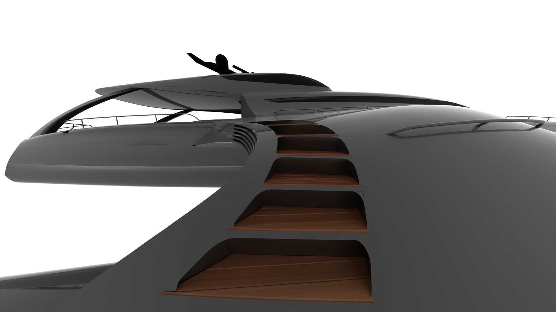 NEW EXCLUSIVE YACHT Low-poly 3D model_5