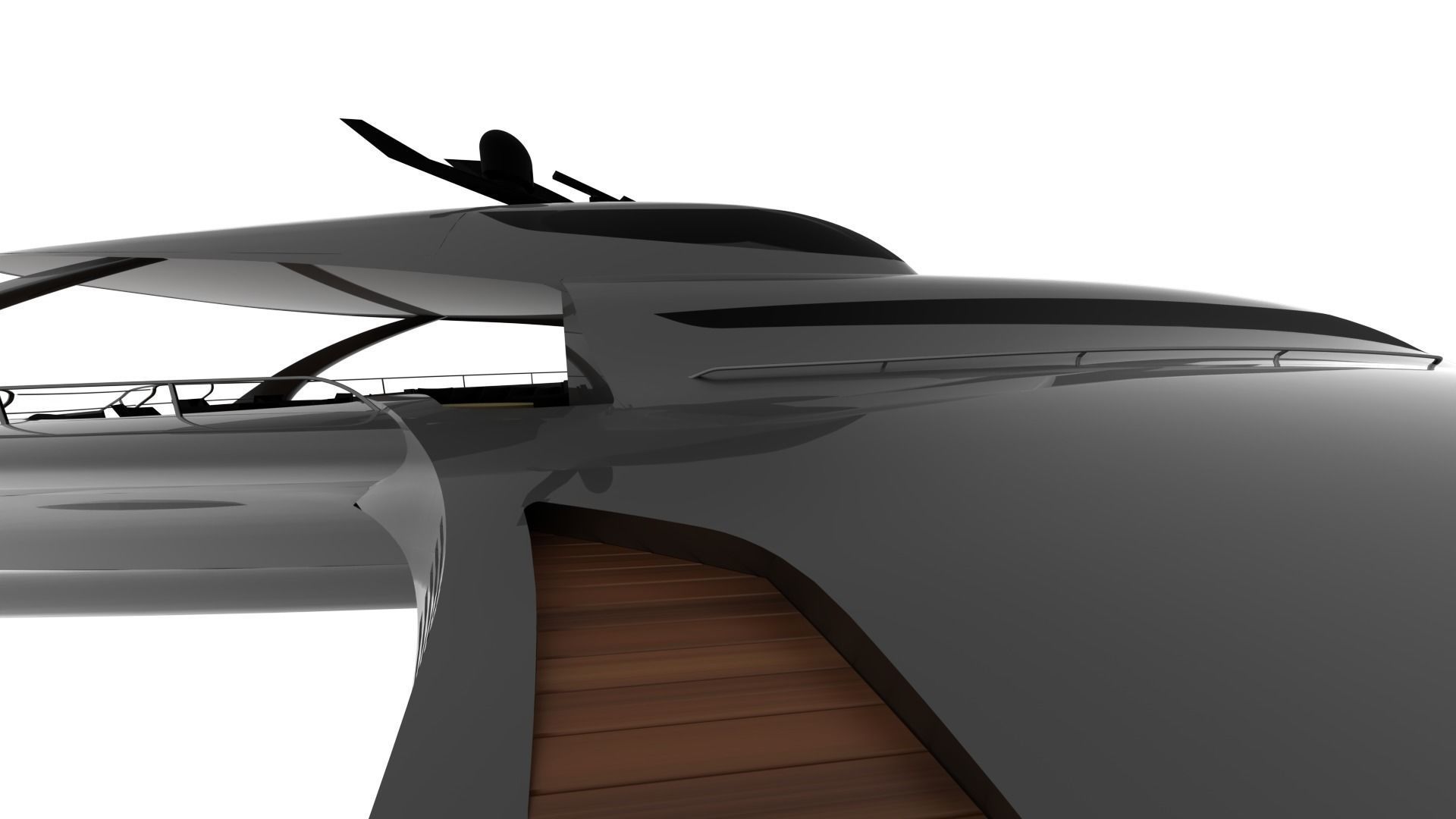 NEW EXCLUSIVE YACHT Low-poly 3D model_9