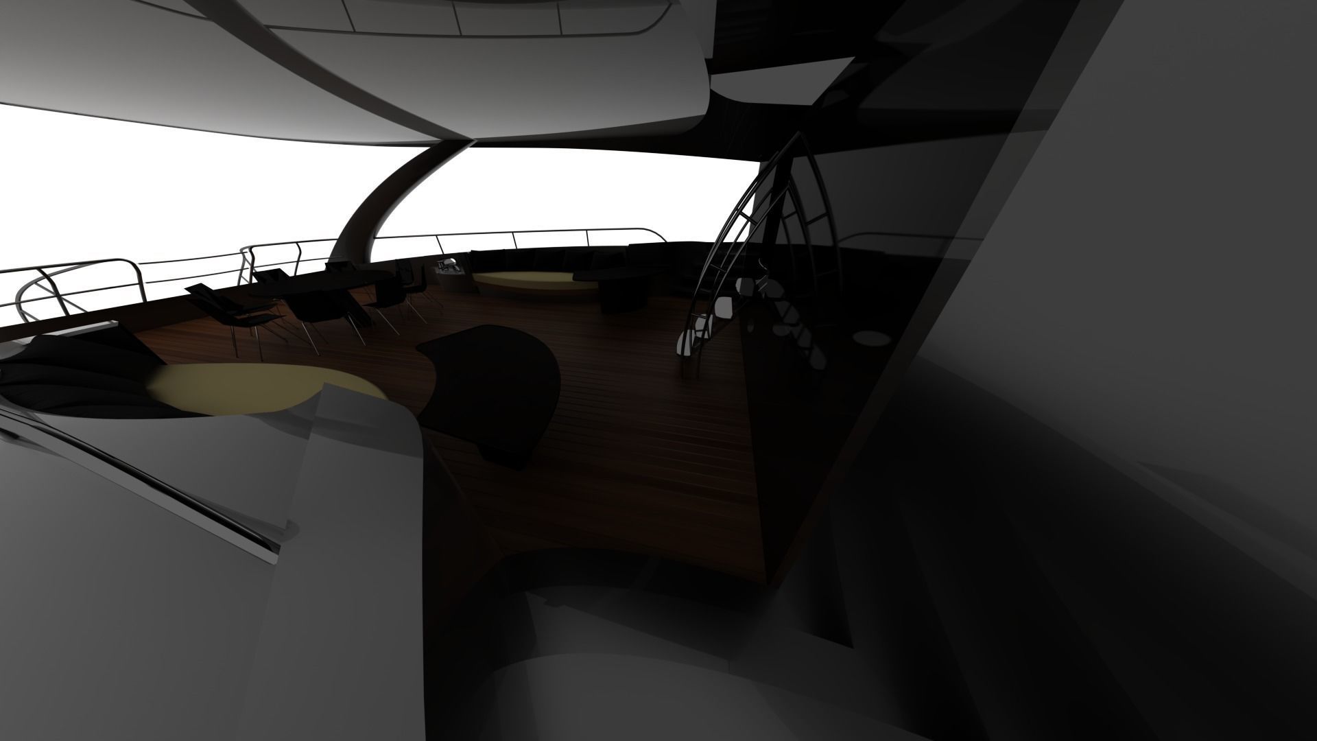 NEW EXCLUSIVE YACHT Low-poly 3D model_12