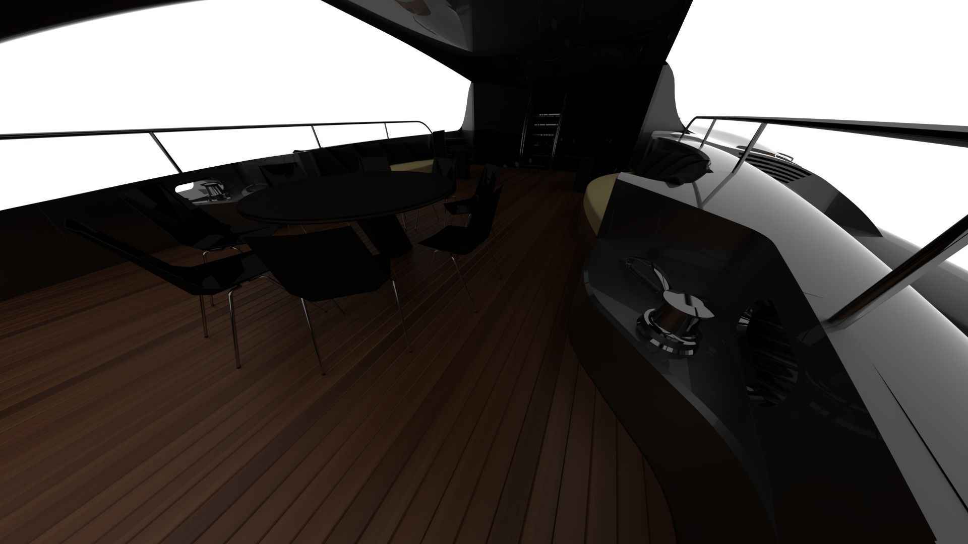 NEW EXCLUSIVE YACHT Low-poly 3D model_24