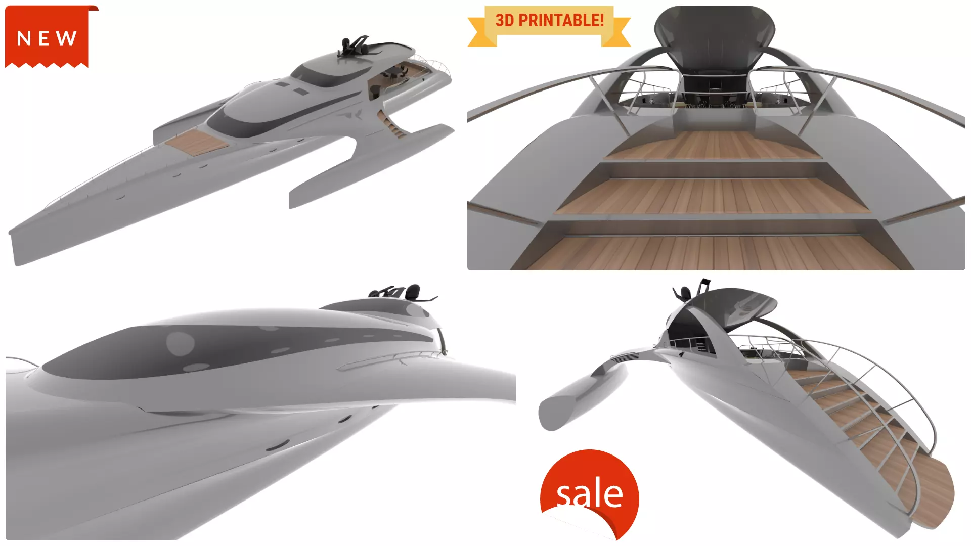 NEW EXCLUSIVE YACHT Low-poly 3D model_0