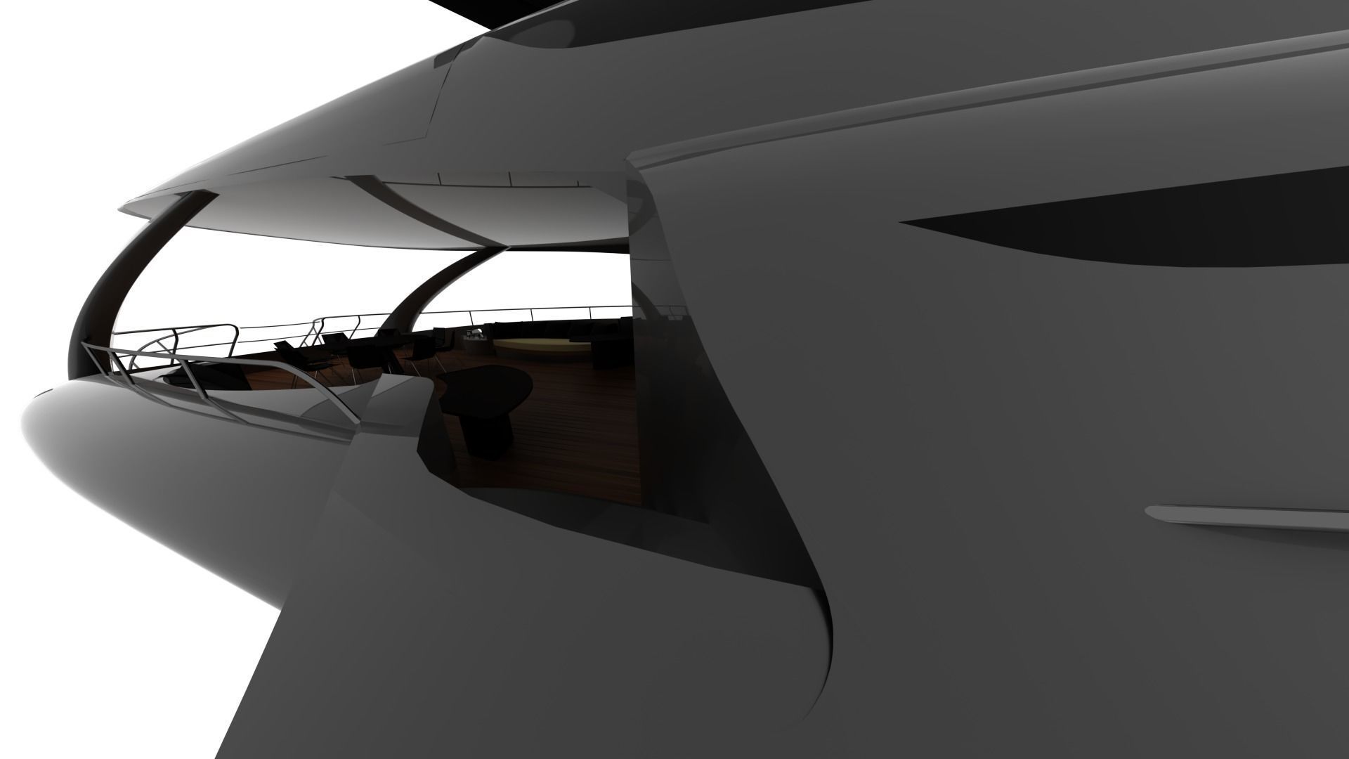 NEW EXCLUSIVE YACHT Low-poly 3D model_11