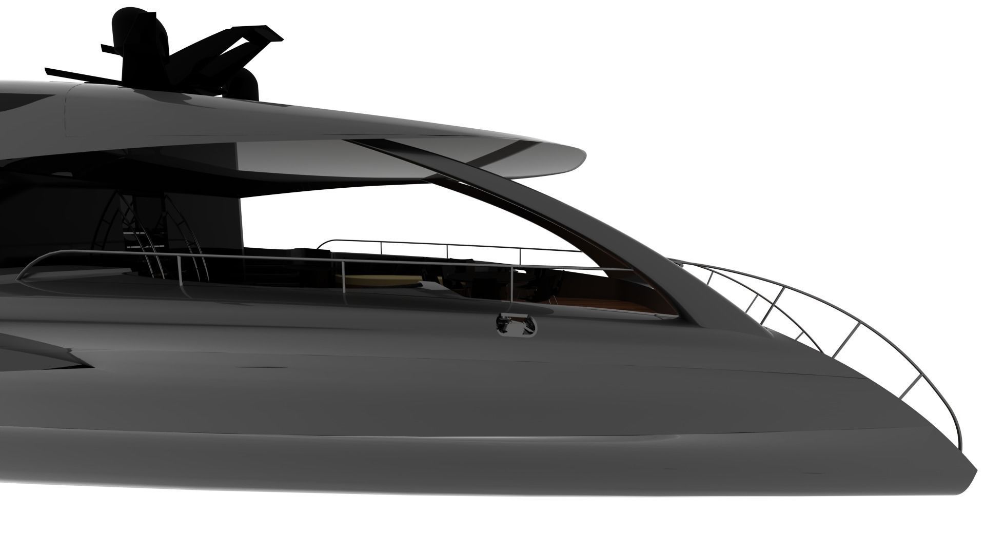 NEW EXCLUSIVE YACHT Low-poly 3D model_29