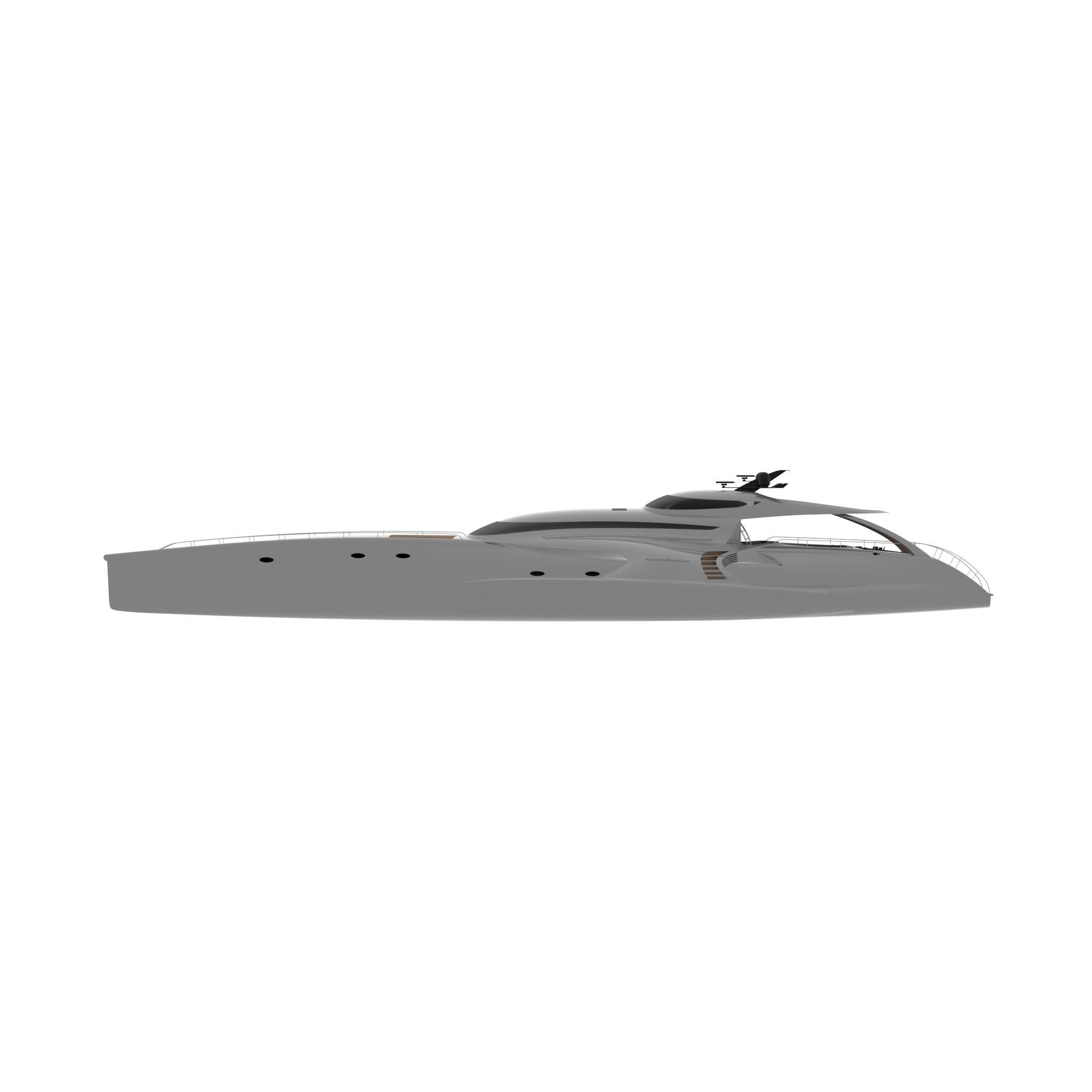 NEW EXCLUSIVE YACHT Low-poly 3D model_45