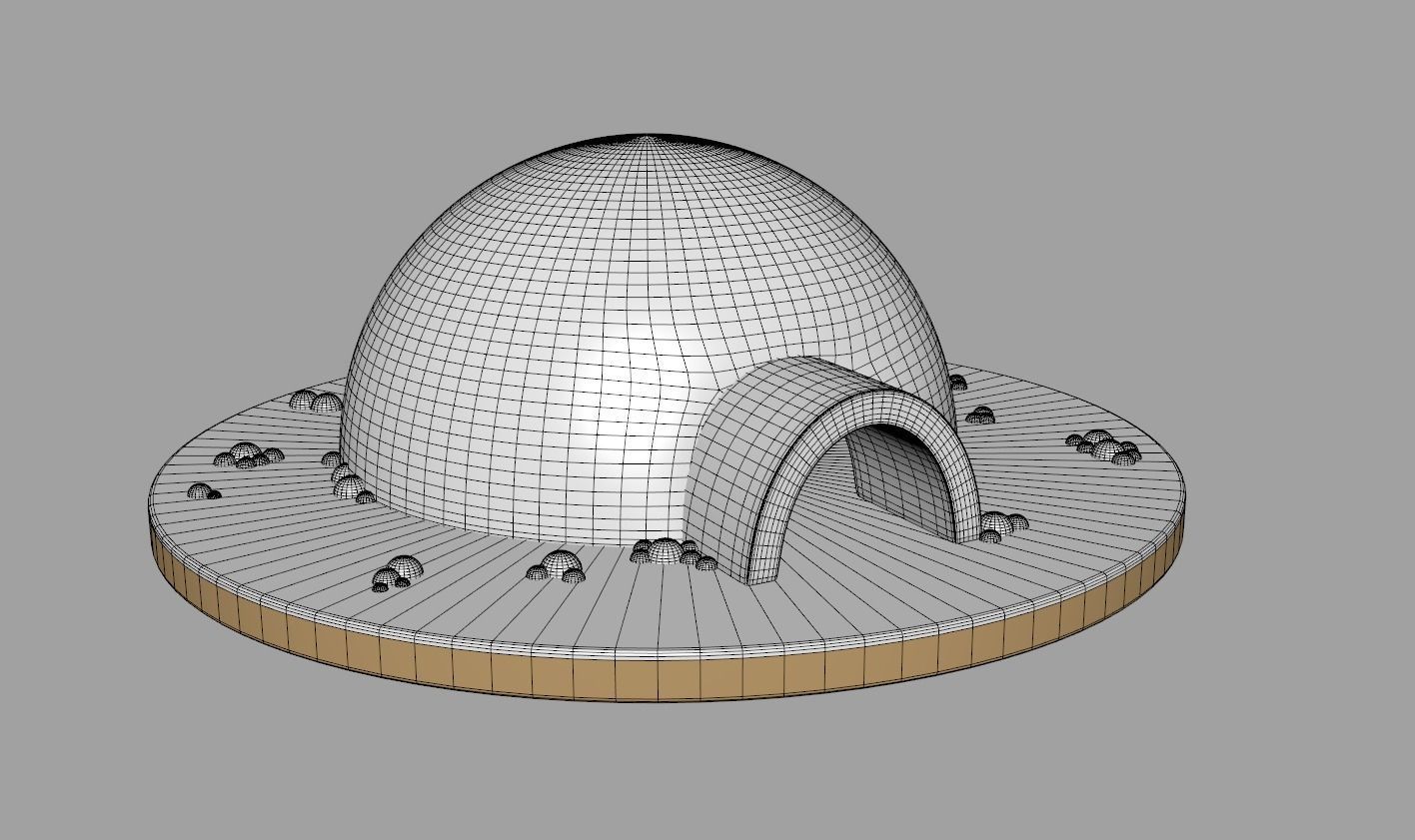 Toon Igloo 3D model_6