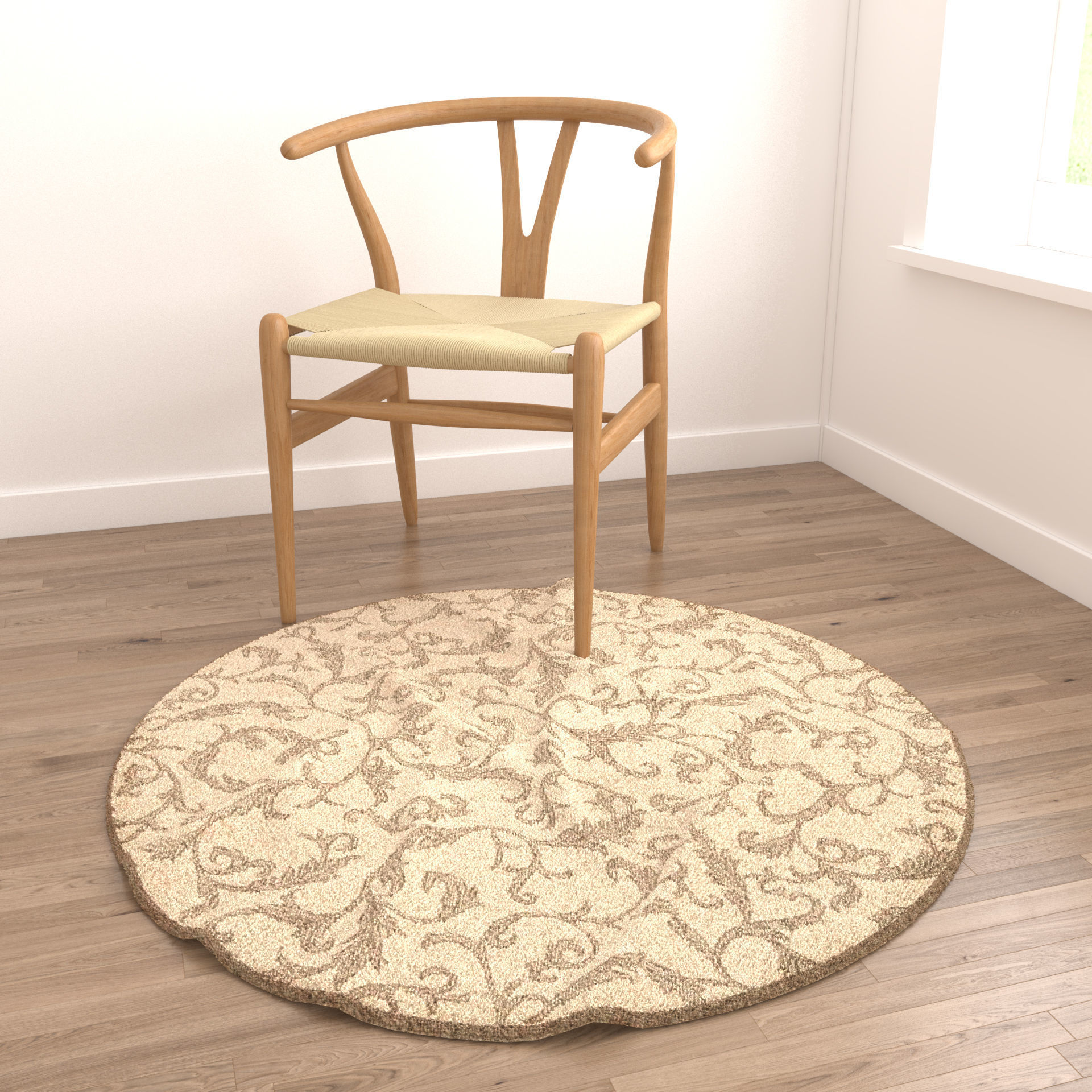 Rugs No 671 Low-poly 3D model_3