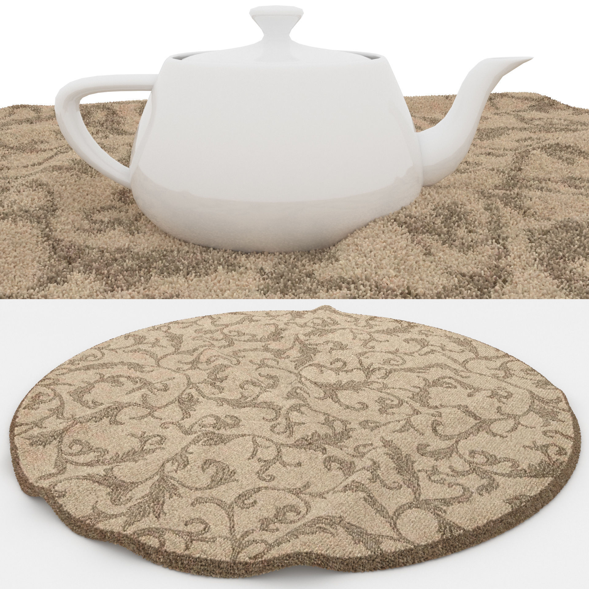 Rugs No 671 Low-poly 3D model_1