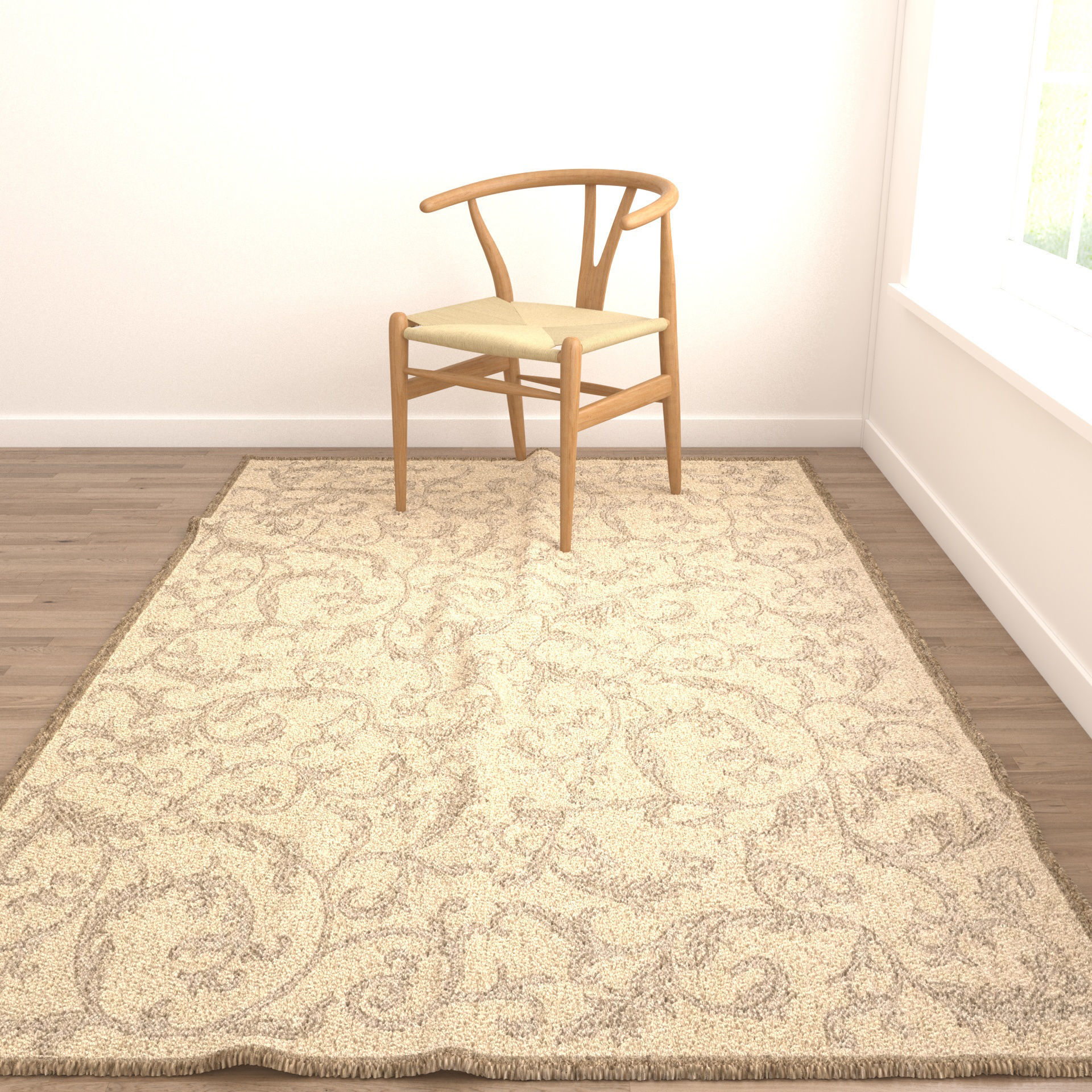 Rugs No 671 Low-poly 3D model_4