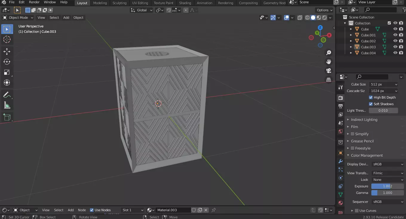 Blender 3d Lighting Lamp Model 3D model