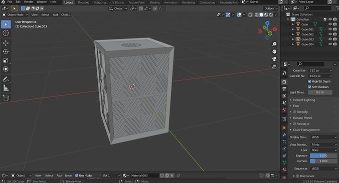 Blender 3d Lighting Lamp Model 3D model