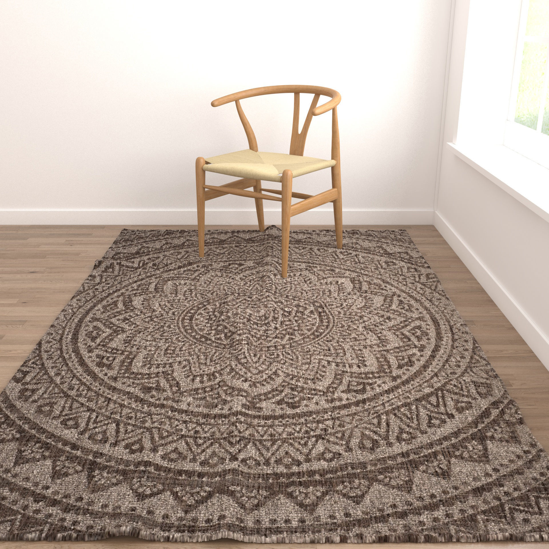 Rugs No 672 Low-poly 3D model_4