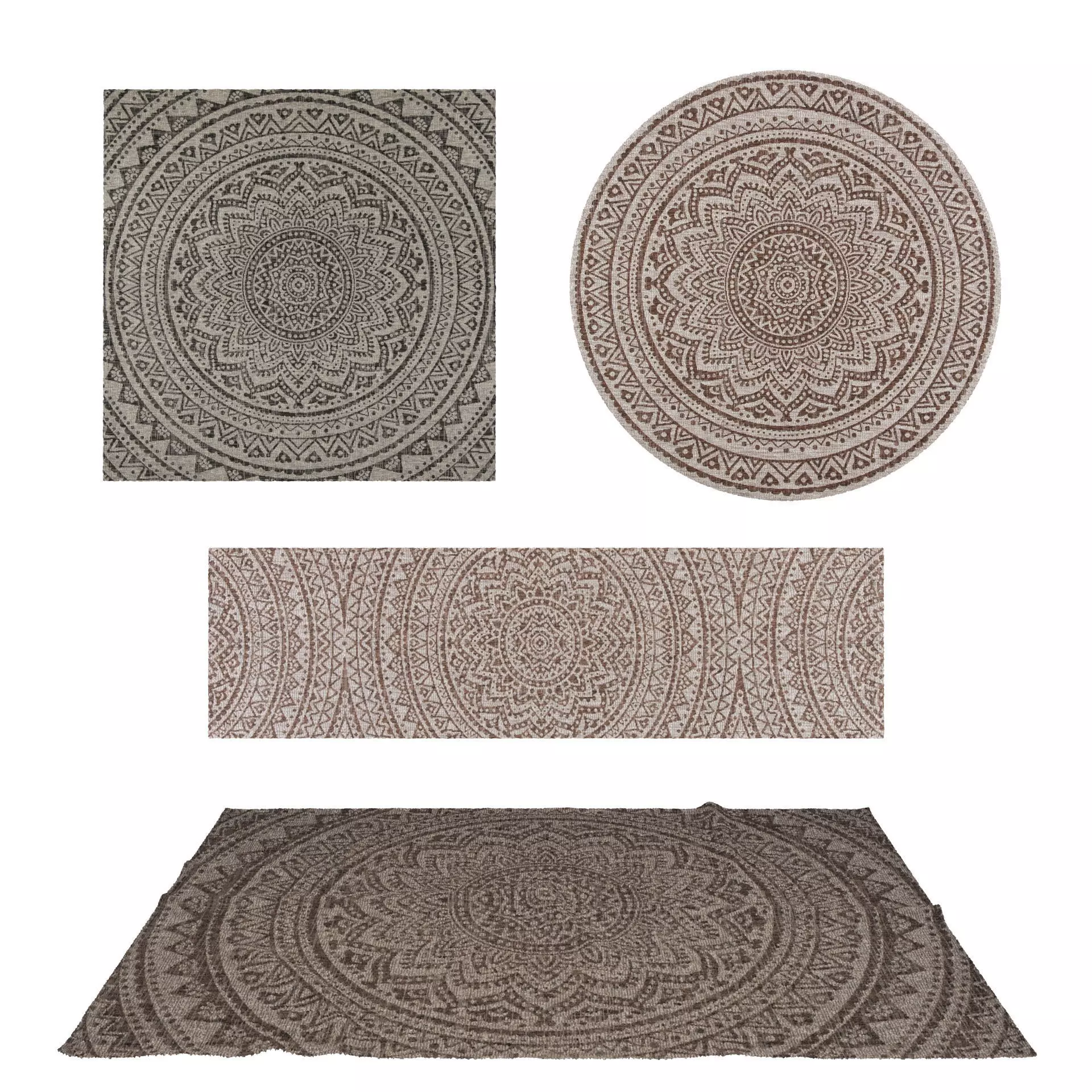 Rugs No 672 Low-poly 3D model_0