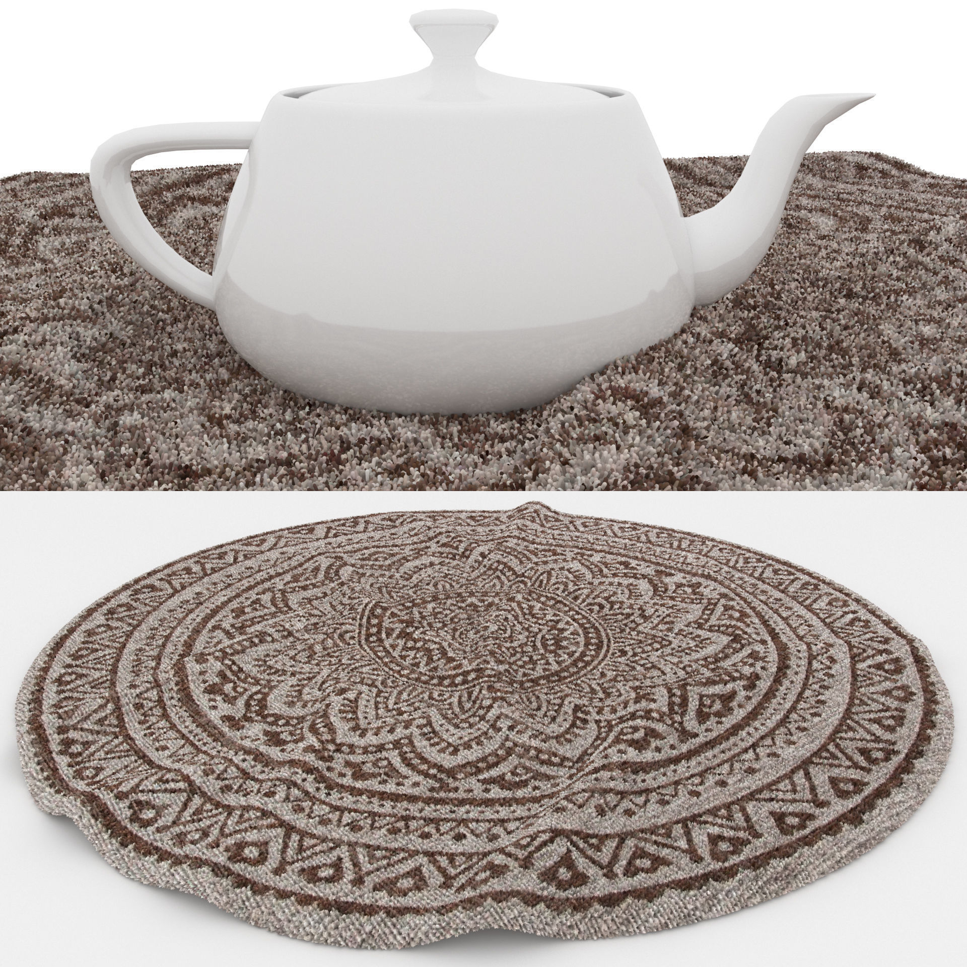 Rugs No 672 Low-poly 3D model_1