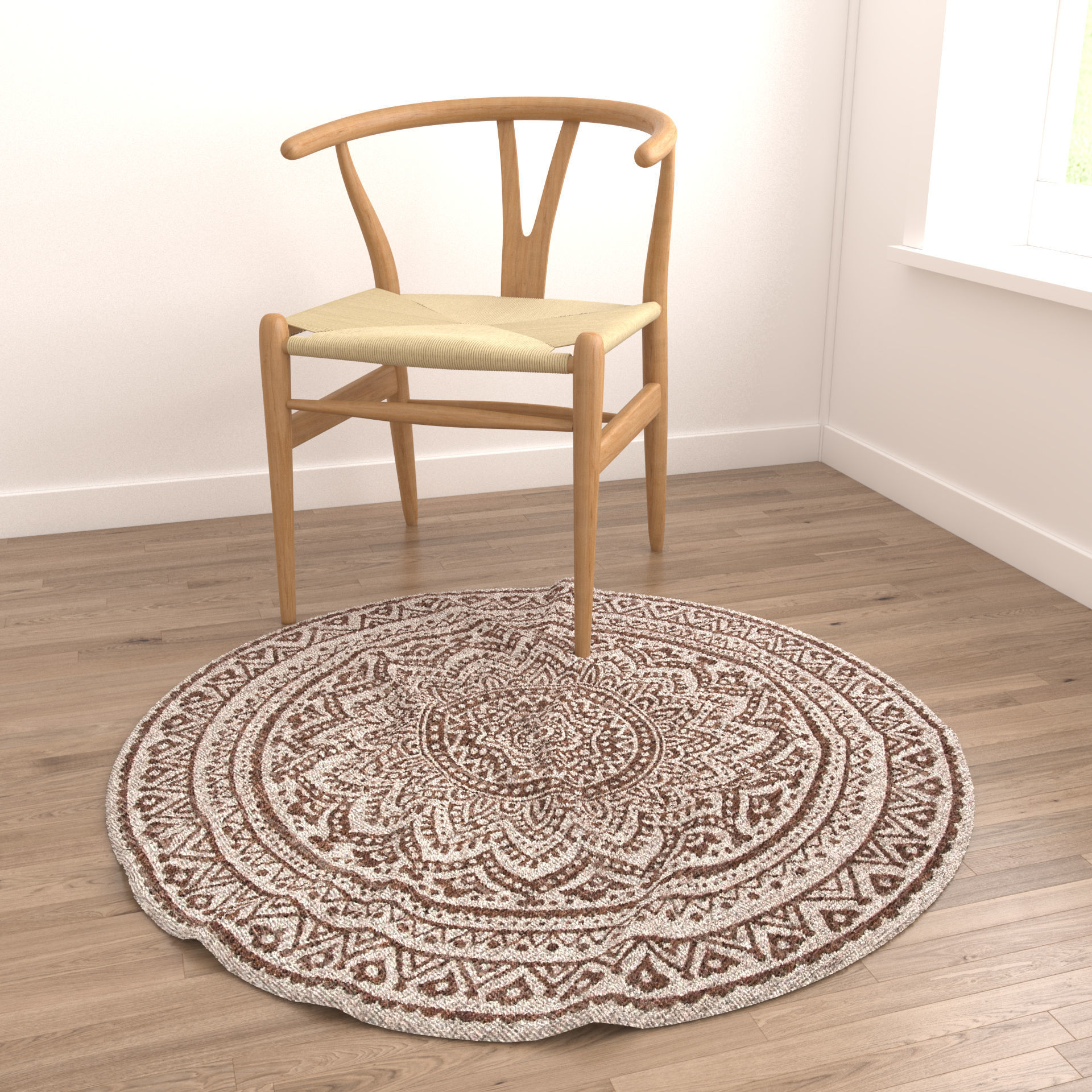 Rugs No 672 Low-poly 3D model_3