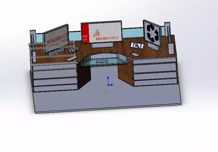 office dack 3D model_0