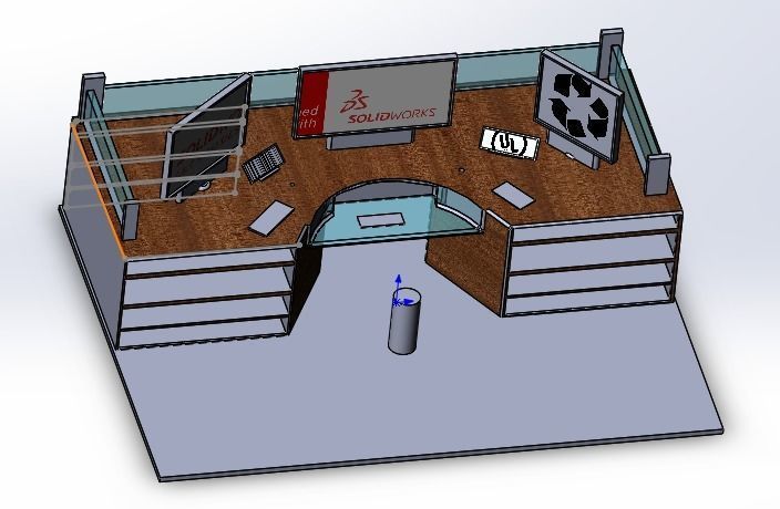 office dack 3D model_1