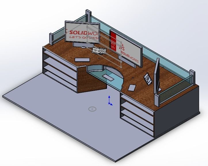 office dack 3D model_2