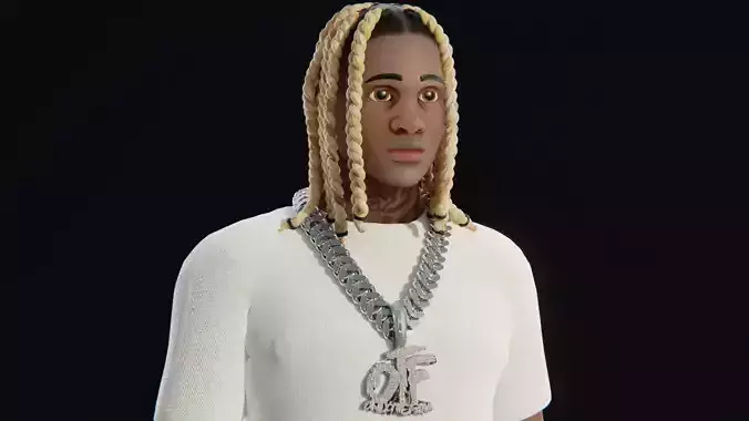 Lil Durk Low-poly 3D model