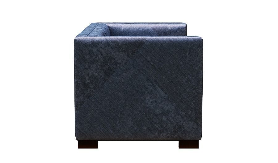 Sofa double seater Low-poly 3D model_3