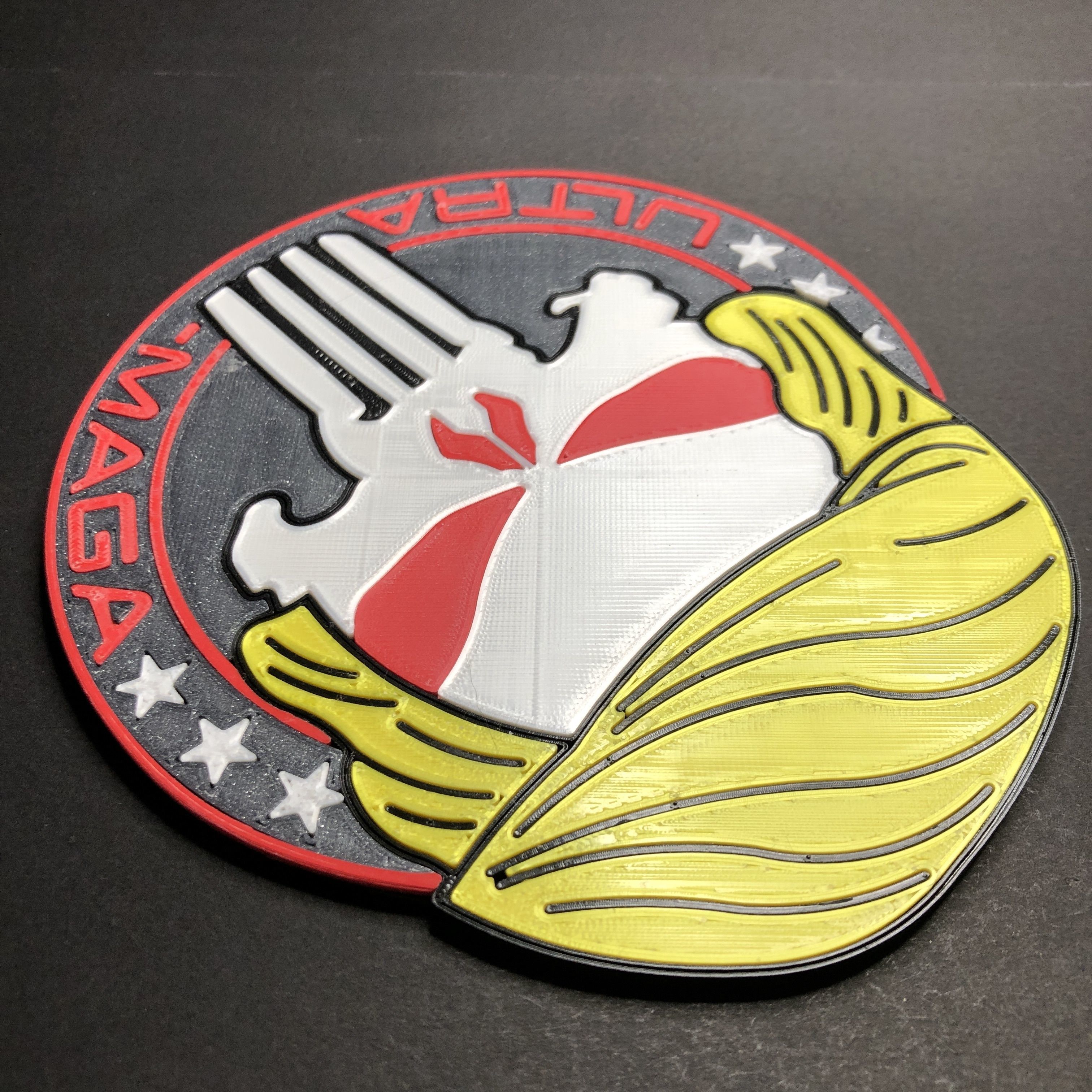 Ultra MAGA Coaster 3D print model_2