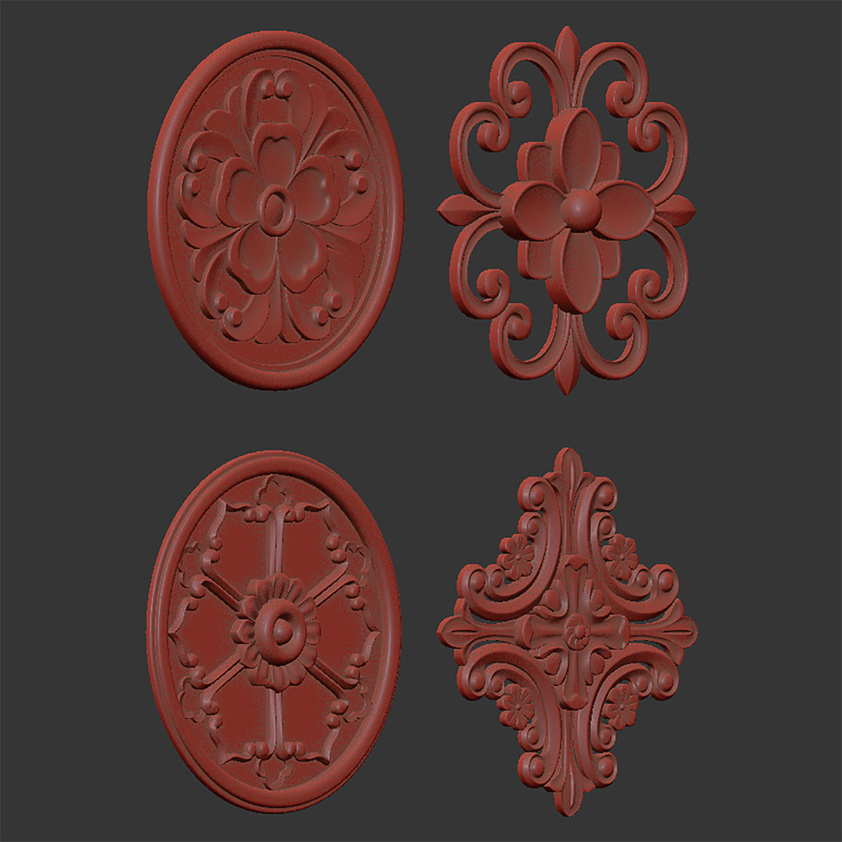 Rosettes 17 3D model_5