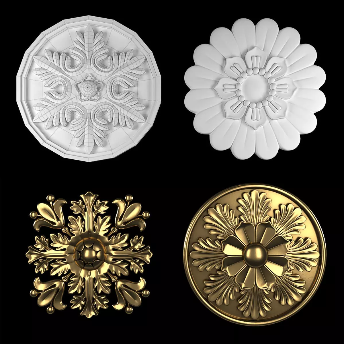 Rosettes 18 3D model_0