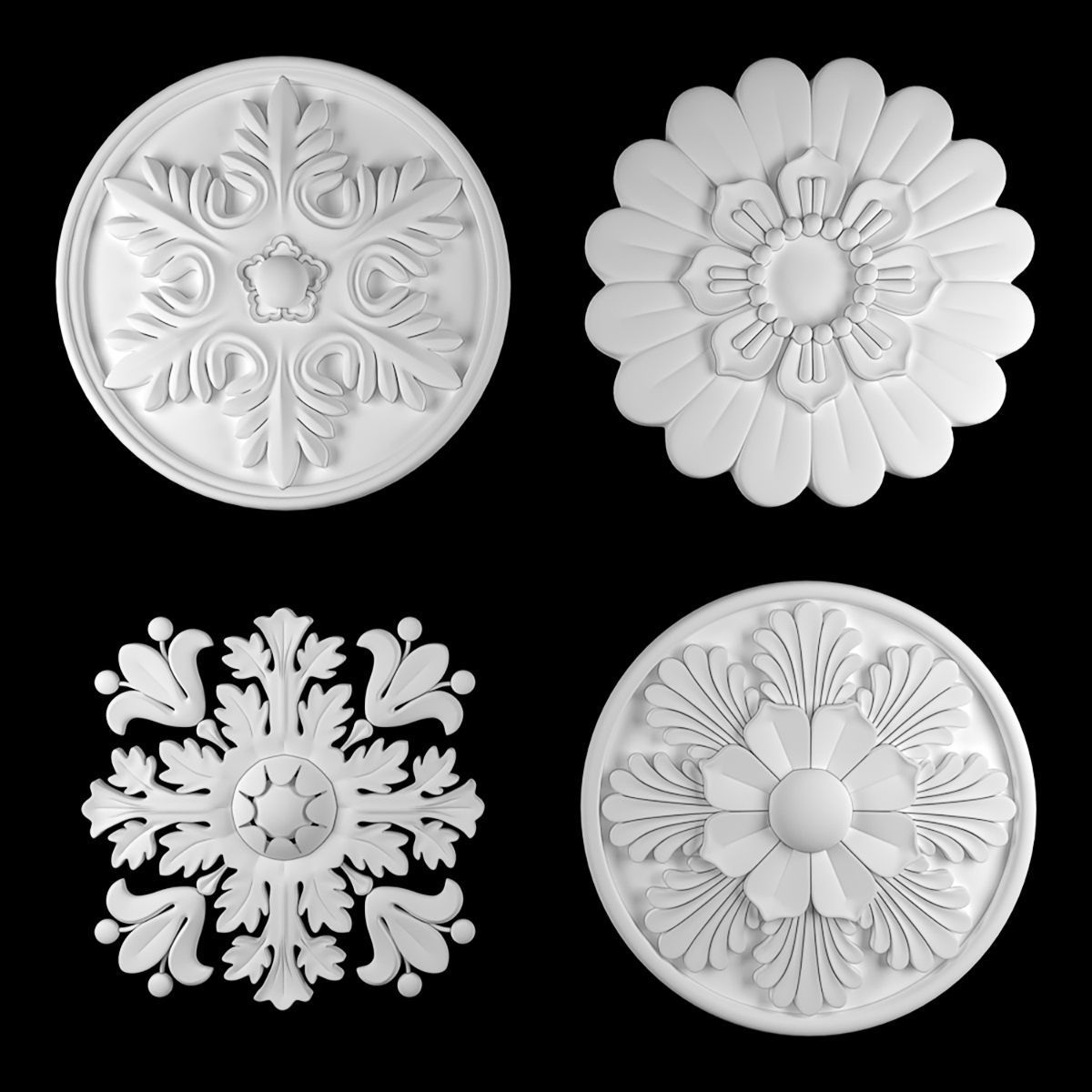 Rosettes 18 3D model_1