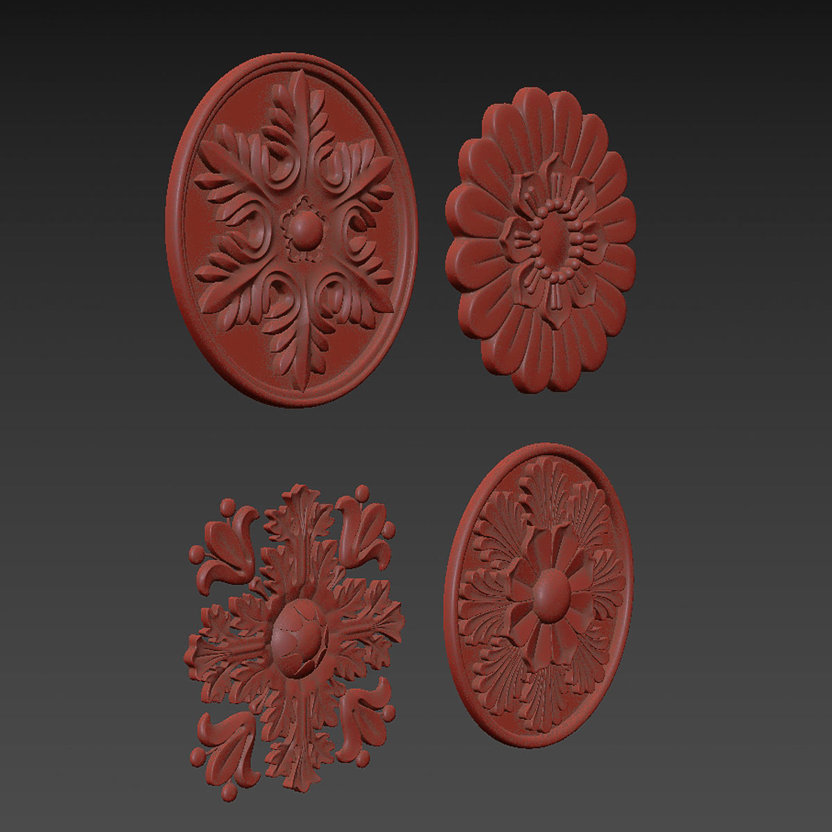 Rosettes 18 3D model_4