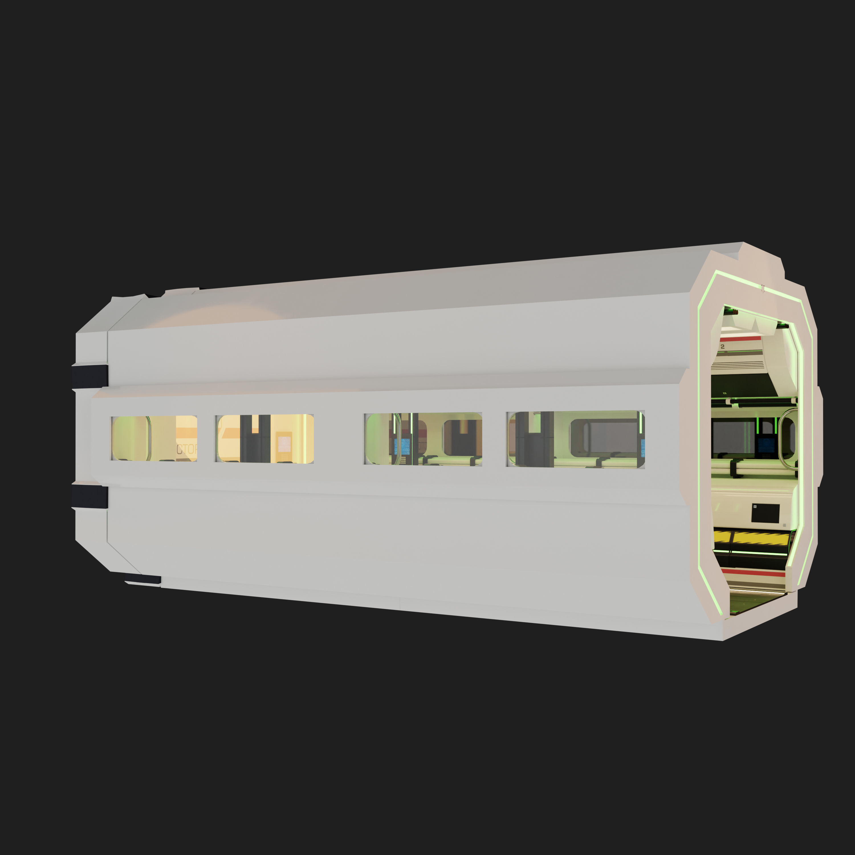 Sci Fi Corridor  3D model_6