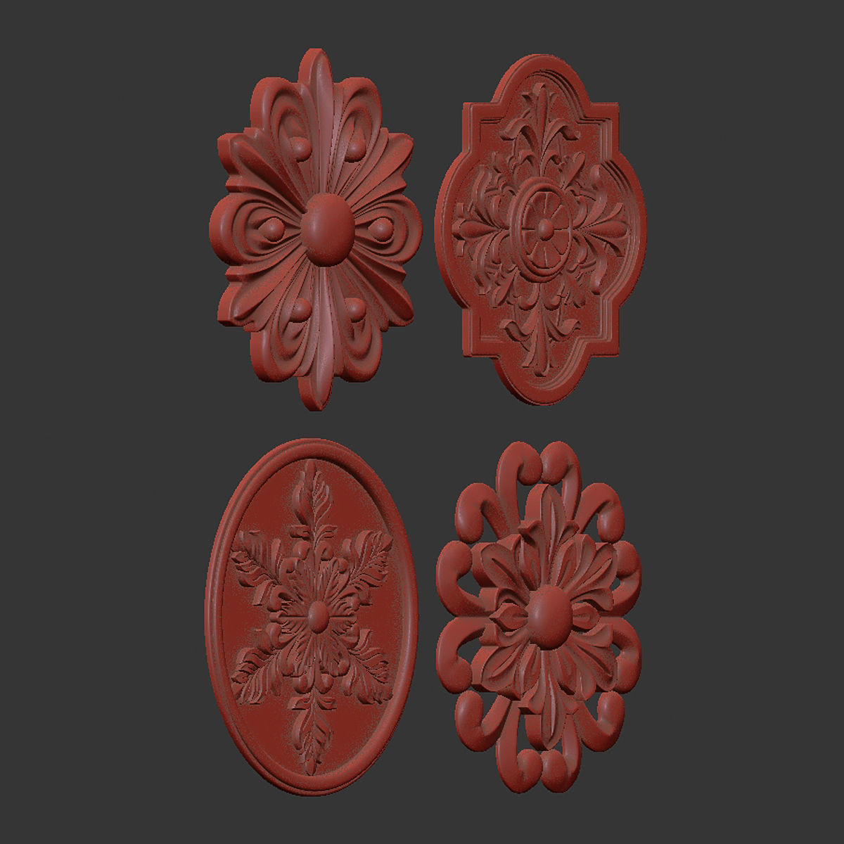 Rosettes 19 3D model_5