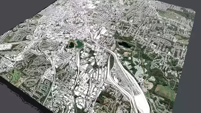 Cityscape Atlanta Georgia USA 3D model