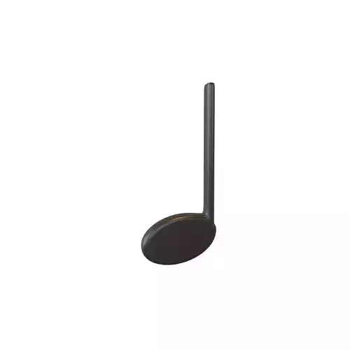 Musical Note Quarter Note Symbol v1 001