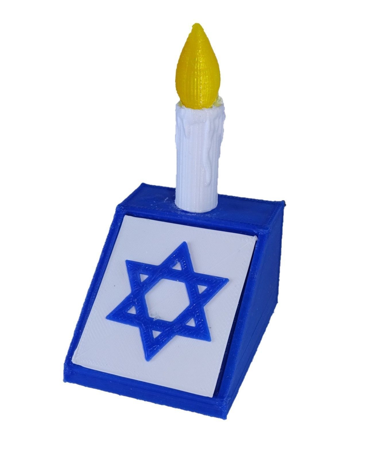 MEMORIAL CANDLE  JEWISH YAHRTZEIT LIGHT 3D print model_1