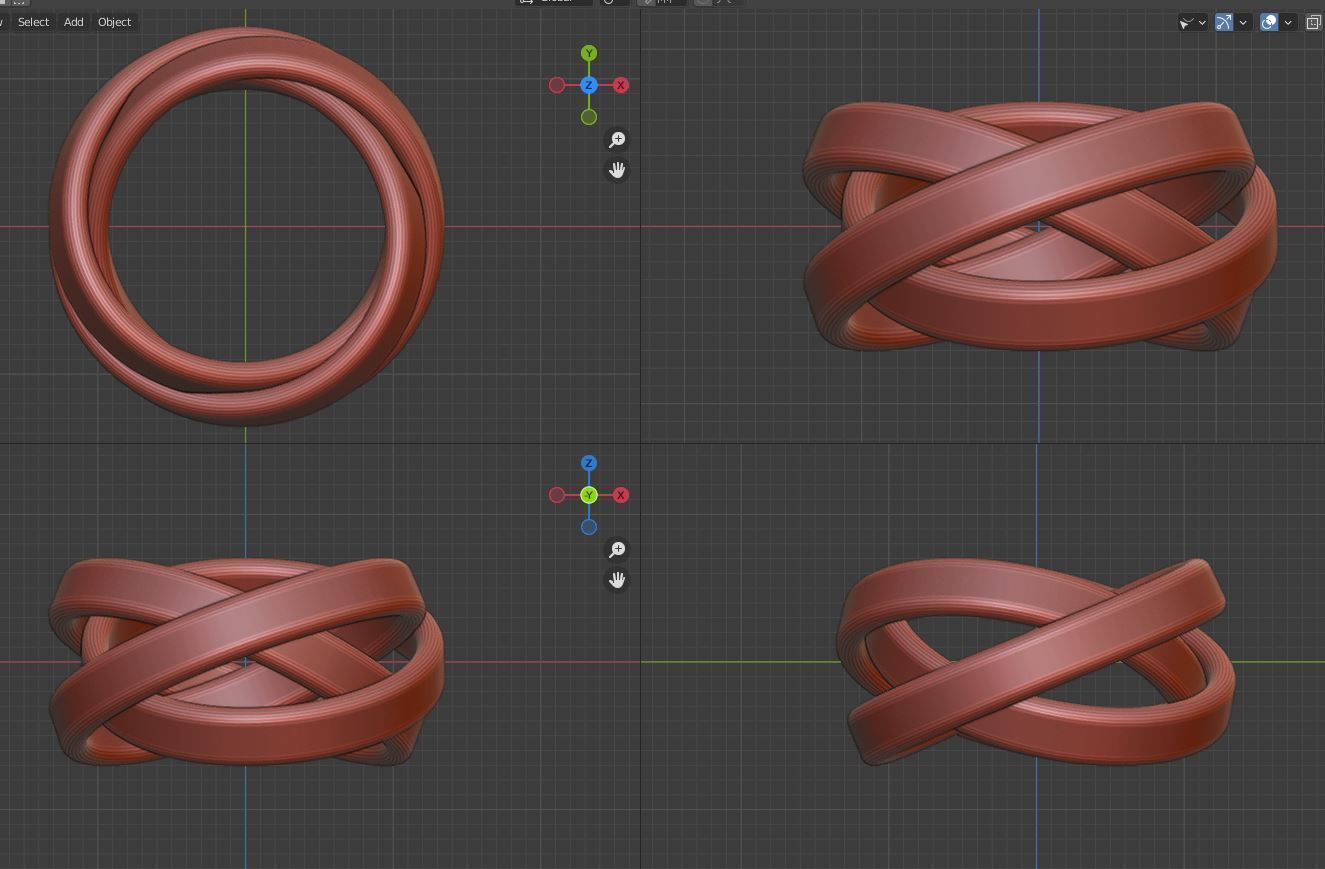 Trinity Knot Ring Design 3D print model_2