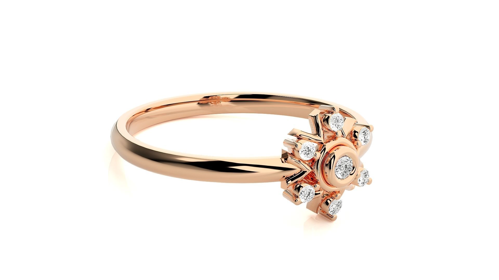 Women ring 3D print model_3