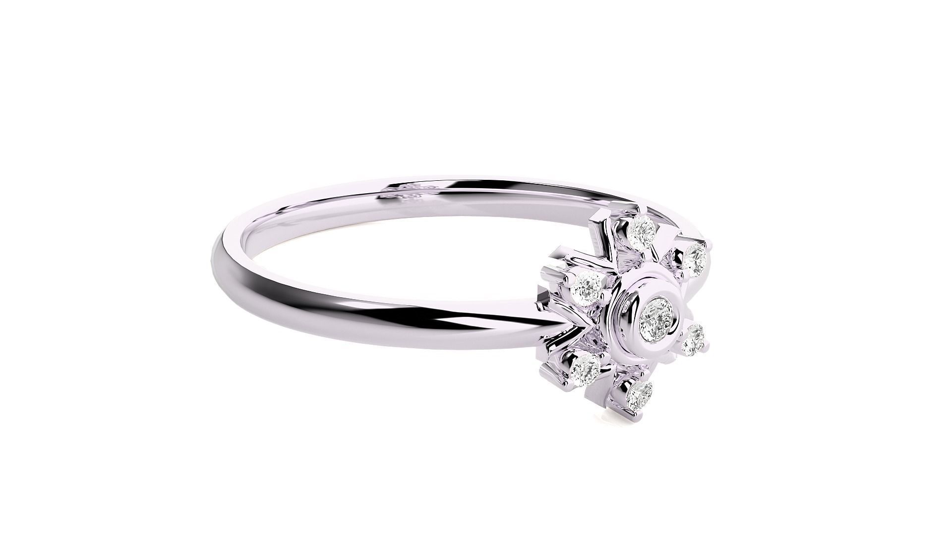 Women ring 3D print model_11