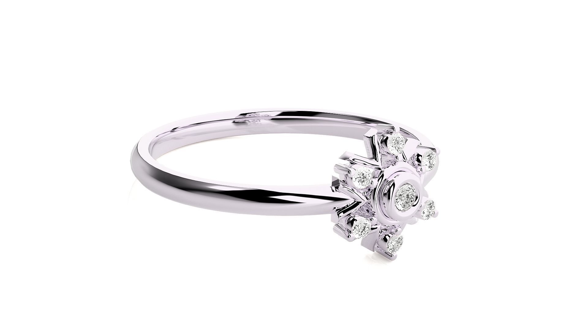 Women ring 3D print model_10