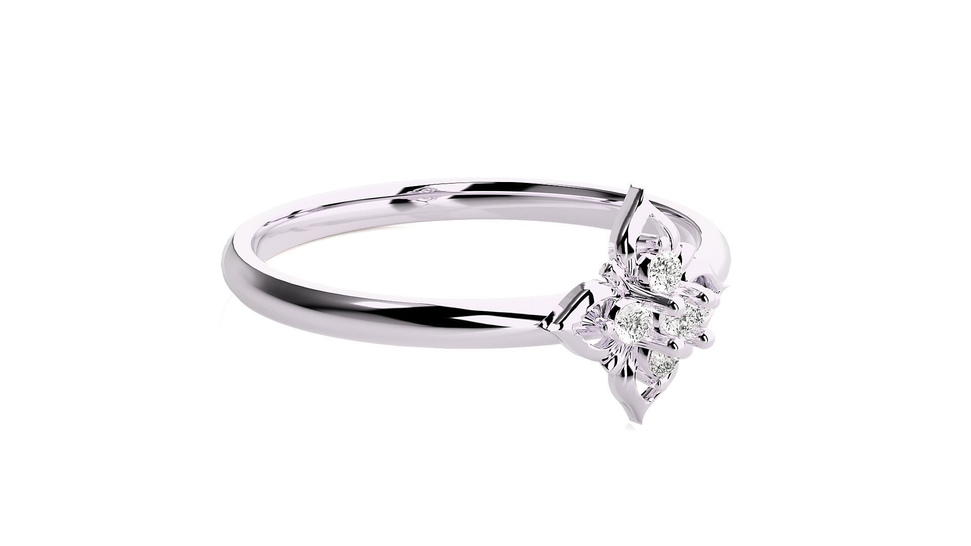 Women ring 3D print model_10