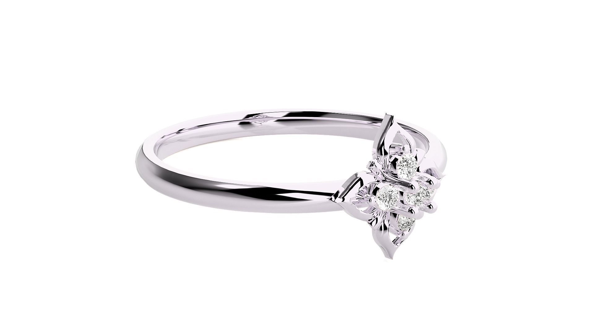 Women ring 3D print model_11