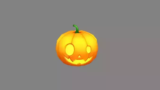 cartoon smiling pumpkin