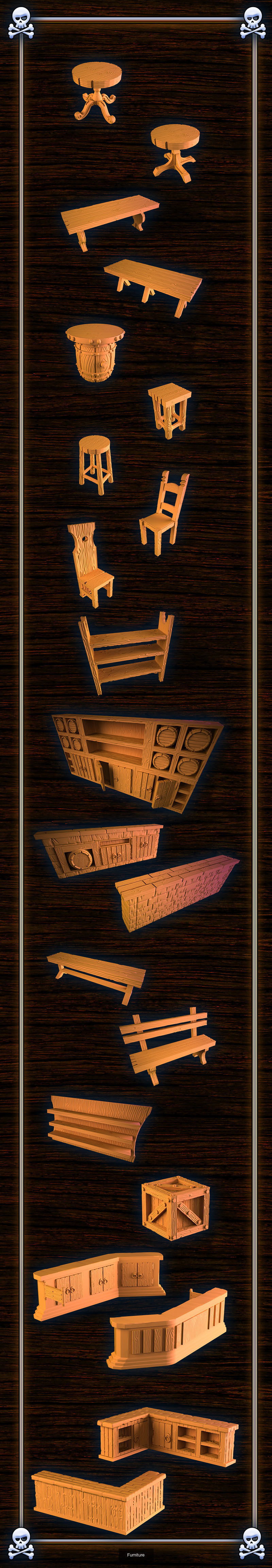 Pirate tavern 3D Model Collection_9