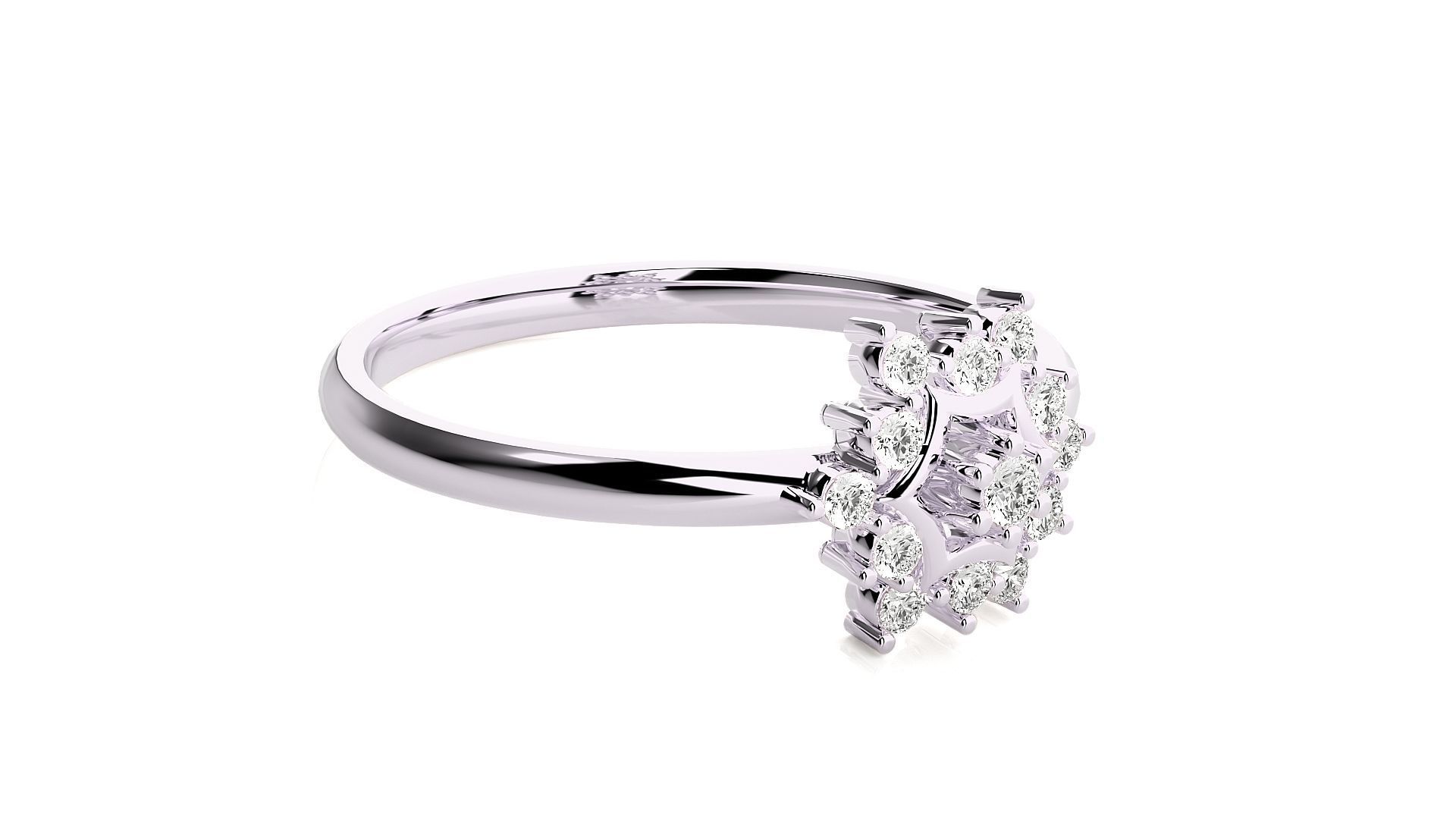 Women ring 3D print model_10