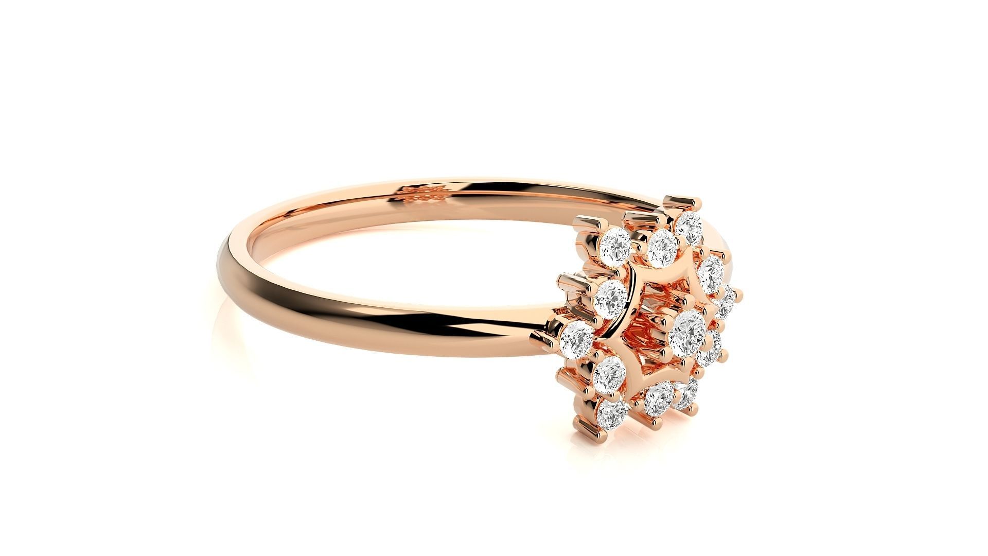 Women ring 3D print model_3