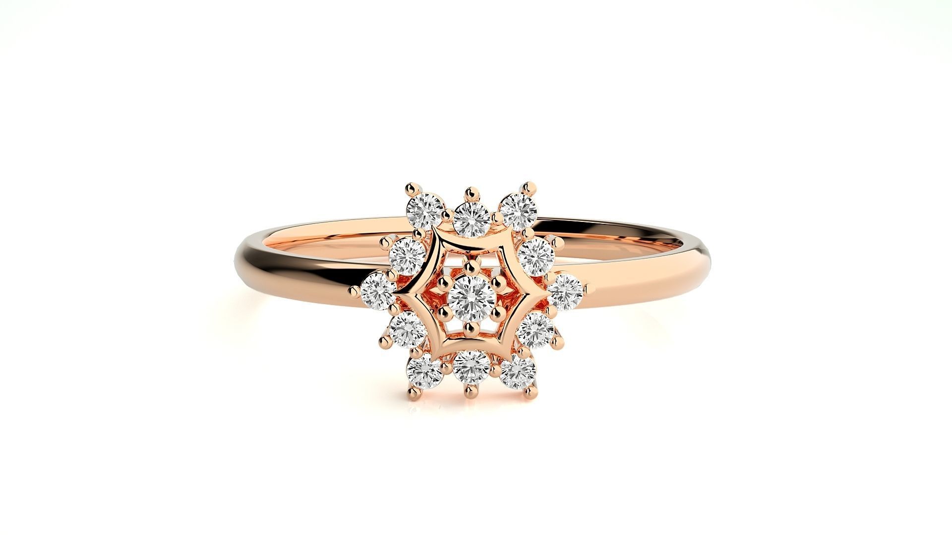 Women ring 3D print model_1